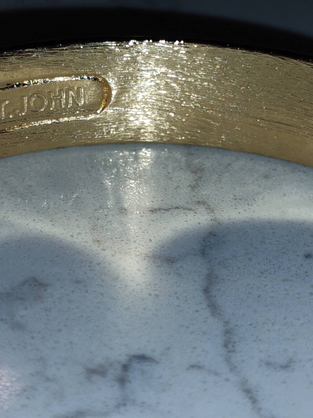 St. John Gold Textured Bangle - Picture 4 of 5